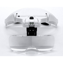 줌업 금속세공 가공작업 확대경 안경 LED조명 머리에쓰는돋보기