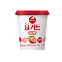 서울우유 요거트 380g 딸기 6개 학교 카페 관공서 유치원 아이들 간식
