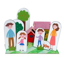3D목공 행복한 우리집만들기 미술재료 유아미술 어린이집수업 집에서하는놀이
