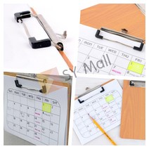 SY몰 A5 우드 클립보드 가로형 식당빌지 나무클립보드