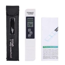 YieryiTDS EC 미터 온도 테스터 펜 3 in 1 기능 전도도 수질 측정 TDS 및 09999ppm, CHINA, white