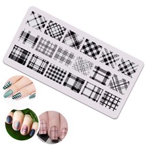 아이빛 젤네일 네일스탬프젤 메탈플레이트전용 블랙 화이트 10ml, 18_디자인