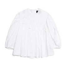 22SS SIMONE ROCHA 시몬로샤 여성 브로더리 앙글레이즈 블라우스 화이트 5086T0109