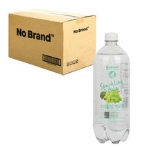 노브랜드 탄산수 백포도 12개 1L 1박스 스파클링 워터 청량 음료 탄산수, 1L 12개 (1박스)