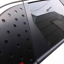 [차랑] 더뉴니로 B필러 스티커 기둥몰딩 카본 데칼 스티커 튜닝용품, 헤어라인실버(무광)