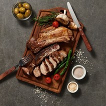 [감탄소식]무항생제 한돈 듀록 돈대갈비 시즈닝 스테이크 710g, 1팩