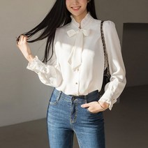 스타일온미 토블즈 러블리 프릴 리본타이 블라우스