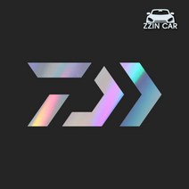 찐카 다이와 2 캠핑 데칼스티커 ZCCP-07 /캠핑스티커 /DAIWA스티커, 옐로우, 대형