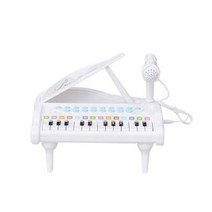 창의력 쑥쑥 완구 미니 그랜드 피아노 베이직 화이트
