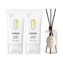 큐템 마일드 징크 선크림 50ml x2 + 대용량 디퓨저 500ml (증정), 단품