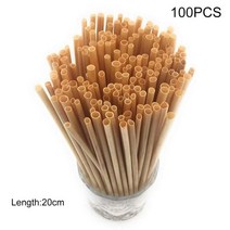 휴대용 재사용 가능한 밀짚 여행용 빨대 바 주방 액세서리 20cm 100 개, 100pcs