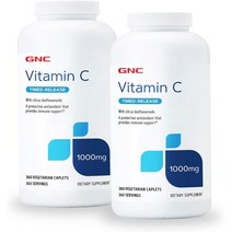 GNC 비타민C 1000mg 360개입 트윈 팩 720정, 1개, 360개