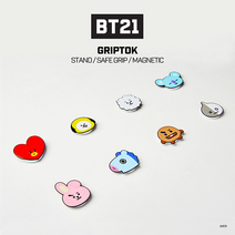 그립톡 BT21 캐릭터 베이직 S1 알루미늄 스마트톡, 없음, 쿠키