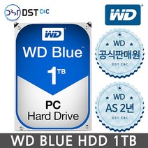 WD BLUE 데스크탑 3.5인치 하드디스크, 1TB, WD10EZEX