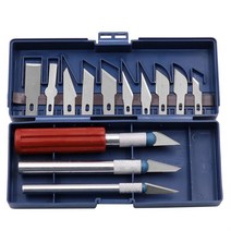 나무 과일에 대 한 새겨진 칼 주방 고기 종이 상자 절단 블레이드 조각 커터 미끄럼 방지 손 도구 DIY 아트 13 피스