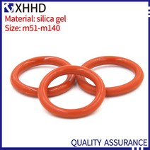 고무오링 패킹 실리콘 오링 고무링 10PCS M51-M140 실리콘 씰링 빨간색 가스 켓 고온 저항 실리카 젤 Oring, 50 M68x4mm(10pcs)