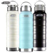 도모 2중 진공 스테인레스 보온 보냉 써클 텀블러 710ml 물병 락앤락 원터치 써모스, 스카이블루