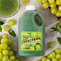 흥국 샤인머스캣농축액 1.5 L, 종이박스, 1.5L