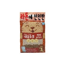 (내꼬두부) 굵은입자 커피 (7L) X6개 (1박스 상품) /두부모래/고양이모래/화장실모래/고양이화장실, (내꼬두부) 굵은입자 커피 (7L) X6개 (1박스 상