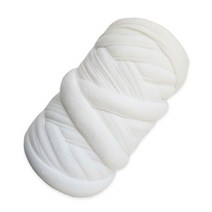 벨벳 자이언트얀 실 가방만들기 뜨개실 핸드니팅 500g 1kg, 5. 벨벳 크림화이트
