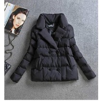 겨울 여성 자켓 코트 코튼 의류 짧은 슬림 숙녀 따뜻한 파카 블랙 학생 옷