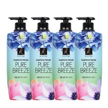 엘라스틴 퍼퓸 퓨어브리즈 샴푸, 600ml, 4개