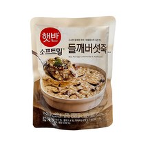 CJ제일제당 CJ 비비고 햇반 소프트밀 들깨버섯죽, 420g, 1개
