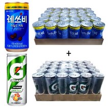 레쓰비 마일드커피 175ml(30캔) + 게토레이 240ml(30캔), 60캔