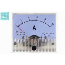 아날로그 패널 전류계 다이얼 전류 게이지 AC 미터 85L1 1A 2A 3A 5A 10A 15A 20A 30A 50A 75A 1 개, [05] 10A