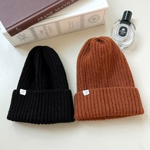 우드피카 남녀공용 잔골지 비니 모자 2개 1세트