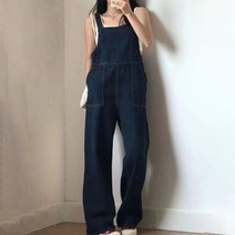 멜빵 청 치마 여성 롱 스커트 일본식 카와이 자수 데님 바닥 길이 바지 느슨한 원피스 와이