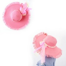 인디언 SUMMER RIBBON 챙모자 핑크 여성용 1P 빵모자/캐릭터모자/모자선물/나들이모자/바캉스모자