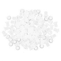 100pcs 튜브 고무 중공 씰링 플러그 카트리지 팔꿈치 스토퍼 피팅, 하나, 하얀