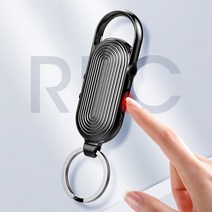열쇠고리형 초소형 녹음기 녹취기 HD노이즈감소 3방향 마이크 MP3플레이어기능 USB방식, 8G
