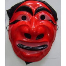 민속탈 탈춤탈 전통탈 빨강 하회탈, 1개