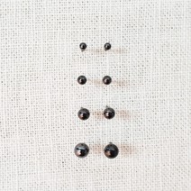 [더 길] 92.5 silver 2mm 3mm 4mm 5mm 실버볼 스터드 블랙 도금 데일리 귀걸이