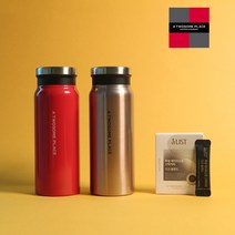 투썸 레드/골드 텀블러 (택1) + 스틱커피 다크블렌드 10개입, 골드, 다크 블렌드