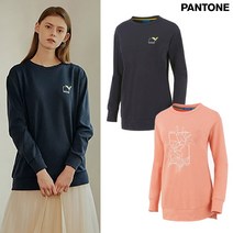 팬톤 여성 캐주얼 릴랙스웨어 스웨트 셔츠 2종 SET