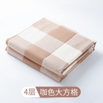 성인 노인 방수 매트 포 환자 배변 패드 간병 침대 커버 매트리스 시트 요양원 위생 깔개 리스 고령자 소변 차단 대형 및 빨 수 있는 면 용 누수 방지 통기성 수유용 리스, 4층 커피 그리드, 118x150cm