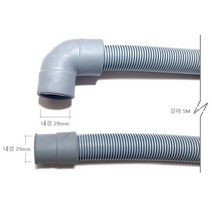 513 커피머신 제빙기 배수관 ㄱ자 엘보 5미터 배수호수 주름관 29mm / 22mm 5M