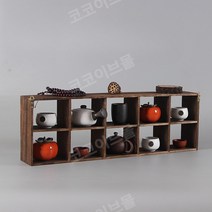 원목 다기장 그릇장 커피잔 찻장 진열장 엔틱 빈티지, B