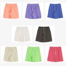 남여공용 피그먼트 반바지 비치웨어 편한 밴딩