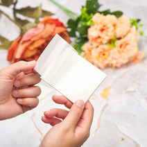 투명 접착 필기 스티커 점착식 메모지 50매 5개입