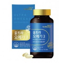 대상웰라이프 울트라오메가3 180캡슐 노르웨이산 소형어종 순도70% 3중기능성 EPA DHA 6개월분 대용량 식약처 식약청 인정 인증 해썹 haccp 혈행개선 눈건강, 180캡슐X5개