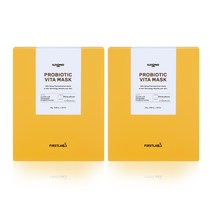 일동 퍼스트랩 프로바이오틱 비타 마스크팩 얼굴팩 수분마스크팩 미백 주름개선 기능성 화이트닝 콜라겐 보습 영양 1일1팩 시트팩 유산균발효 나이아신, 60매