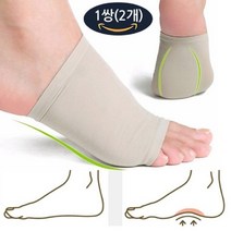 아치패드 2쌍 중족골패드 기능성 아치보호대 평발깔창, 2set