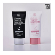 칼라민 톤업 선크림 커플용 50mlx2개 자외선차단제 SPF50/PA+++ 19가지유해성분불포함 3중기능성 미백 주름개선 자외선차단 여성용 남성용