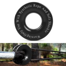 자동차 견인고리 Ucreative 윈치 스내치 복구 링 소프트 걸쇠 ATV Rcovery 41000 lb 용, 03 Black