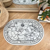 빨아쓰는 소프트 규조토 발매트 플라워 북유럽, 국화