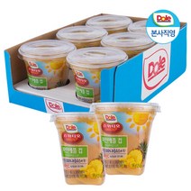 Dole 간편과일 후룻컵 디저트 4종 (198g * 6입), 198g, 6개
